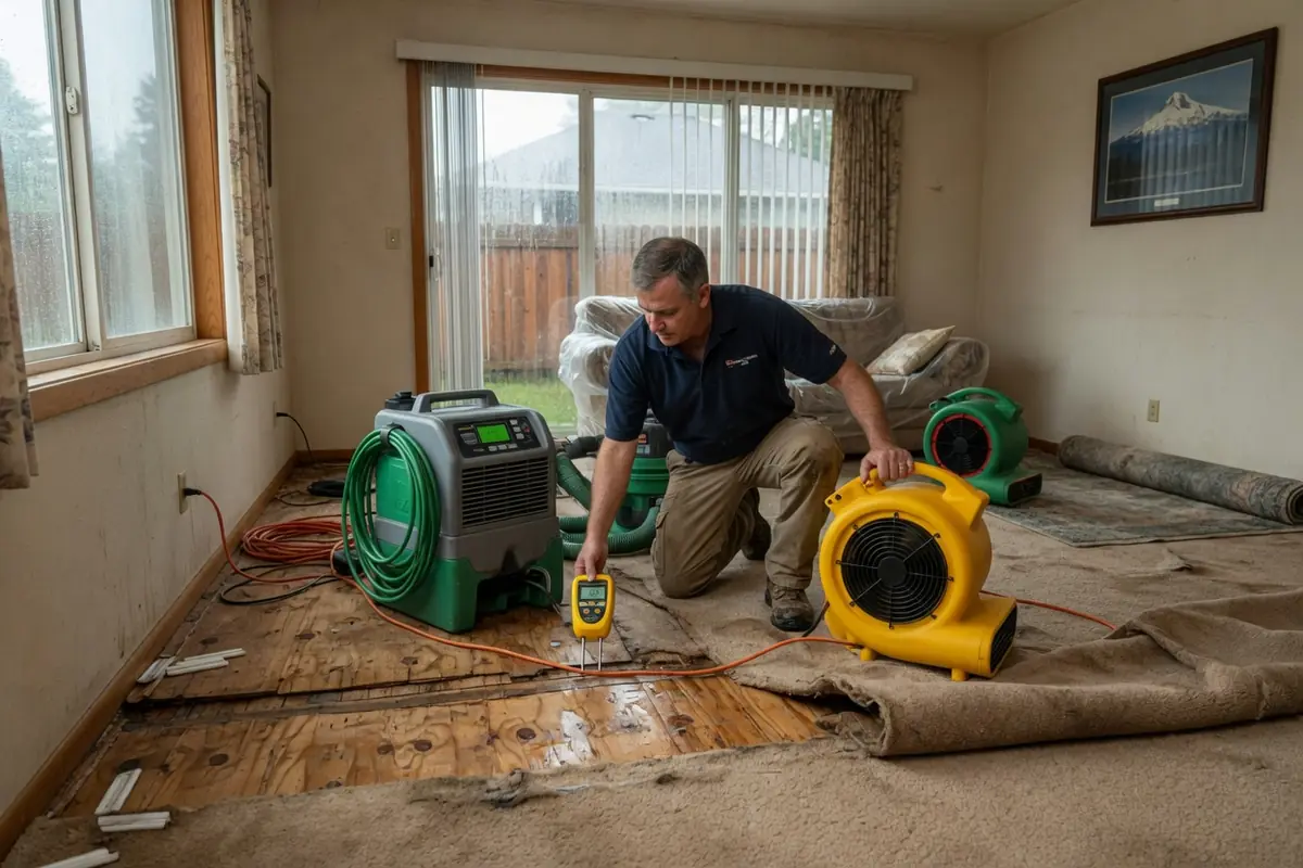 Emergency Water Damage Restoration Salem OR, LLC crew at work